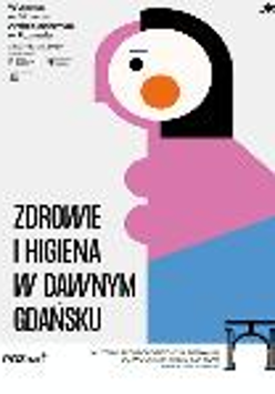 On the left black lettering with information about the exhibition, on the right colorful drawing with silhouette outline