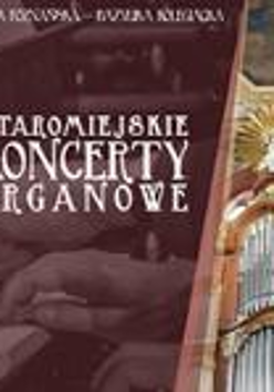 White letters with the name of the cycle on a brown background, the picture of pipe organs on the right.