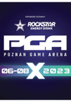 Event poster with information about it - white text on dark blue background.