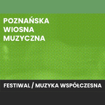 Poster- the title of the Festival on green background.