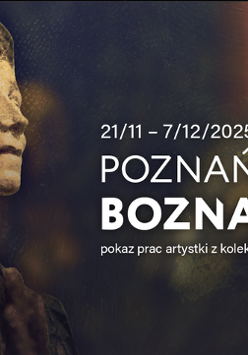 Graphics promoting the exhibition