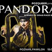 Event poster: photo of Pandora Nox and information about the event.