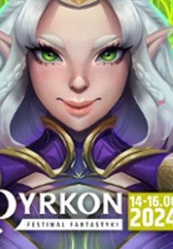 Festival poster: a drawing of a fairy-tale character resembling an elf woman and the title of the event.