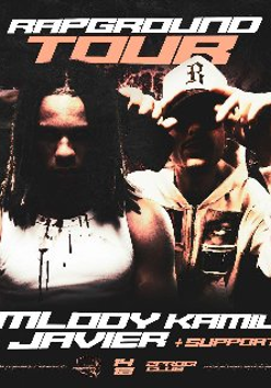 Graphics promoting the concert