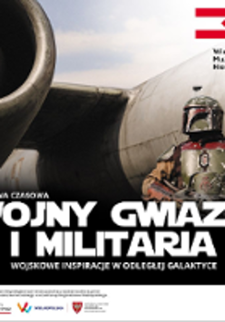 Exhibition poster - photo of a person in a helmet standing in front of a plane and information about the event.