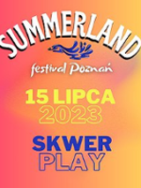 Festival poster in red, orange and yellow colours with information about the event.