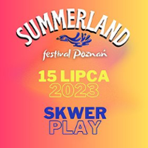 Festival poster in red, orange and yellow colours with information about the event.