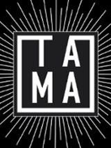 Black and white logo of Tama Club