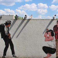 The city reveals itself through murals