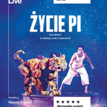 Event poster: photo of a tiger and a young man.