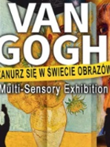 Exhibition poster: exhibition title on van Gogh's works as a background.