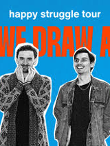 Graphics promoting the concert