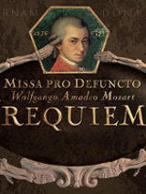 Poster: small picture of W.A. Mozart and the title of the event.