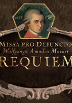 Poster: small picture of W.A. Mozart and the title of the event.