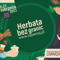 Festival poster in green colours with information about the event.