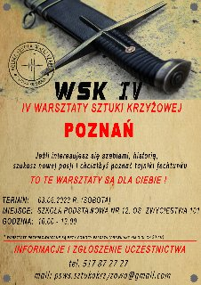 IV Warsztaty Sztuki Krzyżowej - szermierka polską szablą historyczną