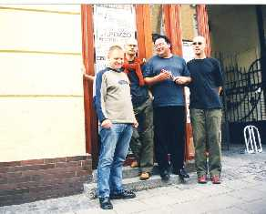 od lewej:Mikołaj Trzaska, Bartłomiej Oleś, Jean Luc Cappozzo, Marcin Oleś