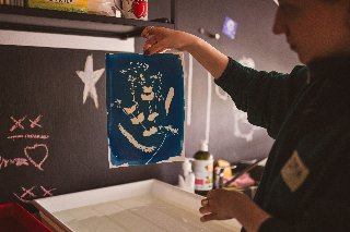 Pracownia fotografii - cyjanotypia