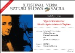 Verba Sacra - X Festiwal Sztuki Słowa VERBA SACRA