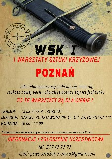 Warsztaty sztuki krzyżowej - szermierka polską szablą historyczną