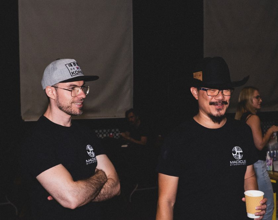 Damian Ratajczak, obok Jason T. Madicus, fot. archiwum prywatne .