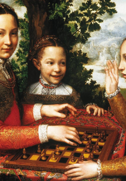 3 osoby przy szachownicy.