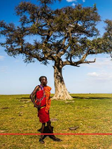 Autochtoni z Masai Mara - plakat