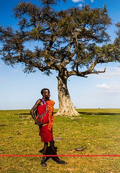 Autochtoni z Masai Mara - plakat