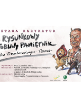 Baner: lew, byk i dzik z ludzkimi głowami.