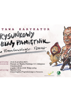 Baner: lew, byk i dzik z ludzkimi głowami.