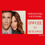 Na banerze zdjęcia duetu grającego w spektaklu.