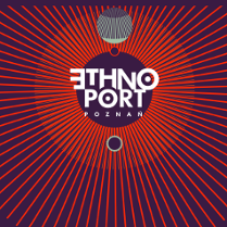 Autorem hipnotyzującej identyfikacji wizualnej Festiwalu jest Grzegorz Ciemnoczołowski. Na filoetowym tle biały napis Ethno Port Poznań od którego promieniście rozchodzą się czerwone linie.