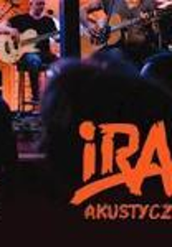 W tle widać siedzącego gitarzyste. Na froncie napis "Ira akustycznie".