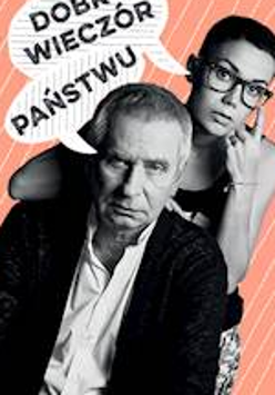 Na banerze zdjęcie duetu grającego w spektaklu.