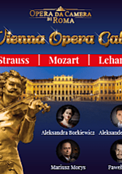 Zdjęcie opery Wiedeńskiej i napis z tytułem wydarzenia.