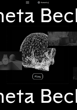 Na czarnym tle napis "Planeta Beckett".