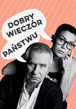 Na banerze zdjęcie duetu grającego w spektaklu.