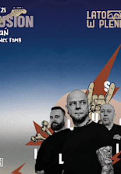 Baner ze zdjęciem artystów.