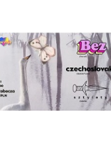 Na szarym tle motyl i łabędź, poza tym nazwy zespołów.