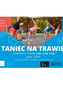 Na niebieskim tle nazwa cyklu.