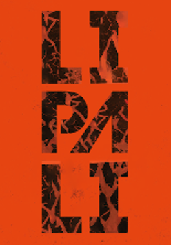 Na pomarańczowym tle nazwa zespołu.