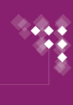 Fioletowy baner z nazwą wydarzenia.