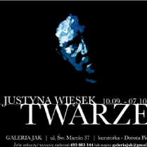 Jedna z prac artystki - twarz.