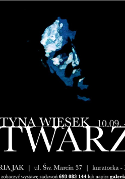 Jedna z prac artystki - twarz.