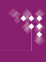 Fioletowy baner z nazwą wydarzenia.