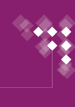 Fioletowy baner z nazwą wydarzenia.