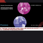 Zdjęcia ze spektaklu na czarnym tle, dodatkowo nazwa wydarzenia.