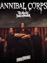 Baner z nazwą zespołu i zdjęciem artystów.