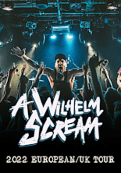 Baner z nazwą zespołu i zdjęciem artystów.