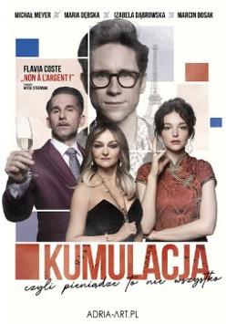 Zdjęcia aktorów występujących w spektaklu i nazwa wydarzenia.